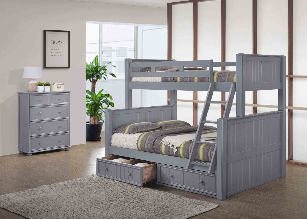 Twin over Full Beadboard Bunk Bed - Image 2