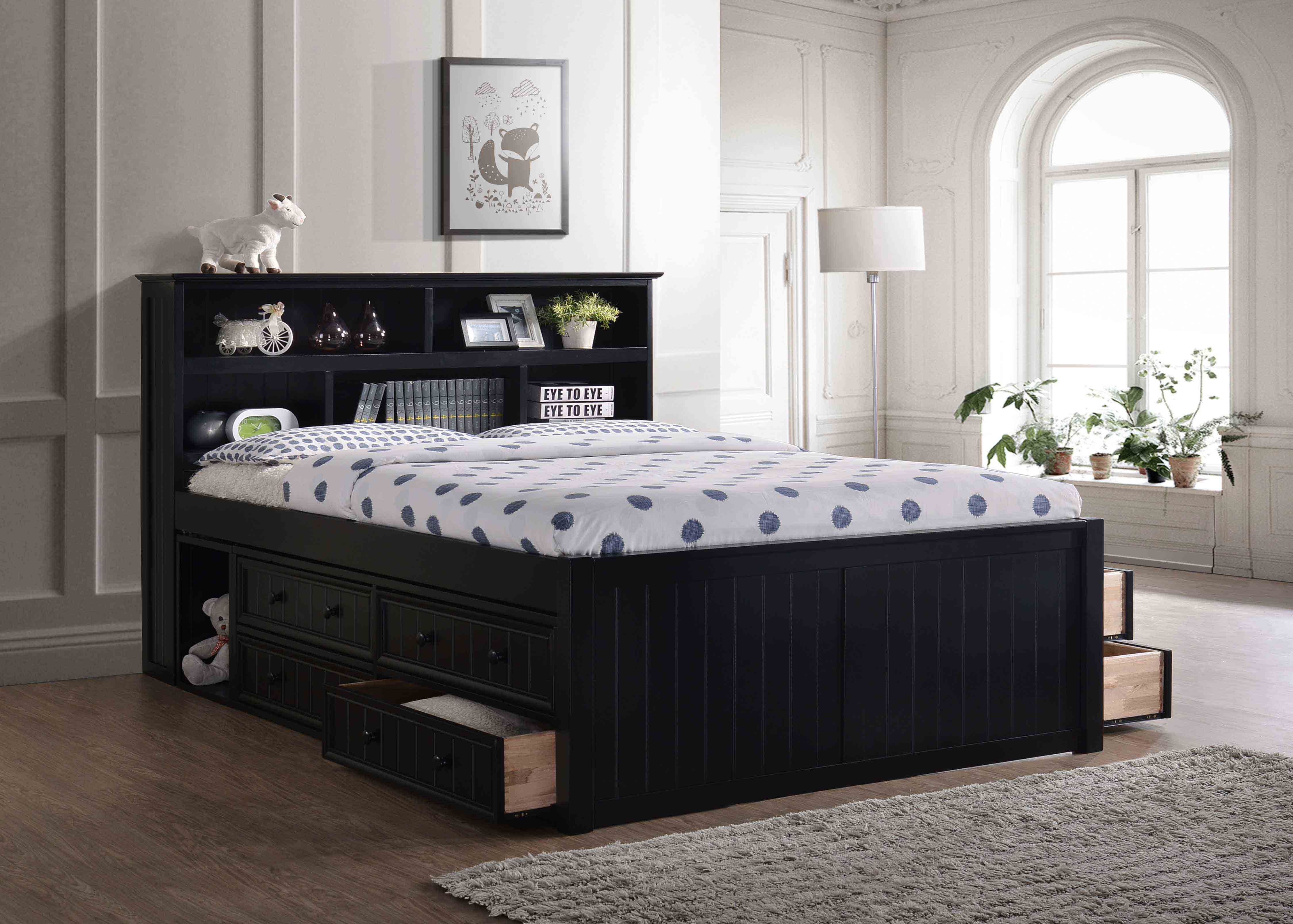 Queen Captain Bed J A Y Furniture Co
